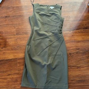 Calvin Klein olive green dress size 4